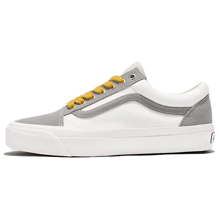 Vans LX OLD SKOOL Abrasion Resistant Abrasion Resistant Low top Skateboard Shoes Unisex Gray White