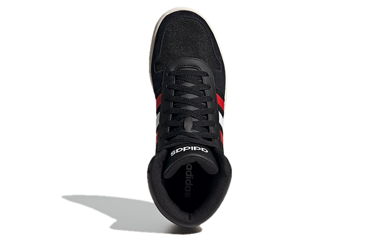 Мужские кроссовки adidas Hoops 2.0 (черно-красно-белые) — Чёрный / красный / белый — фото 4