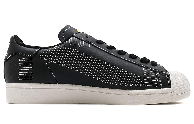 Мужские кеды adidas originals Superstar Pure (черно-белые) — фото 2