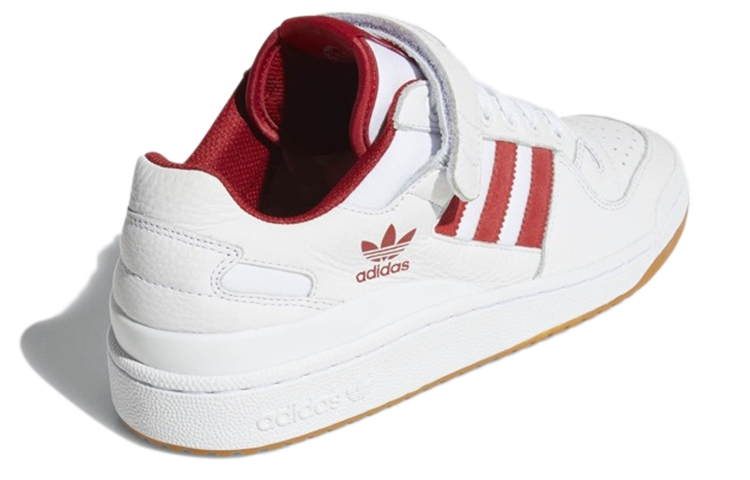 Кеды adidas originals FORUM Lo (бело-красные) — Белый / красный — фото 4