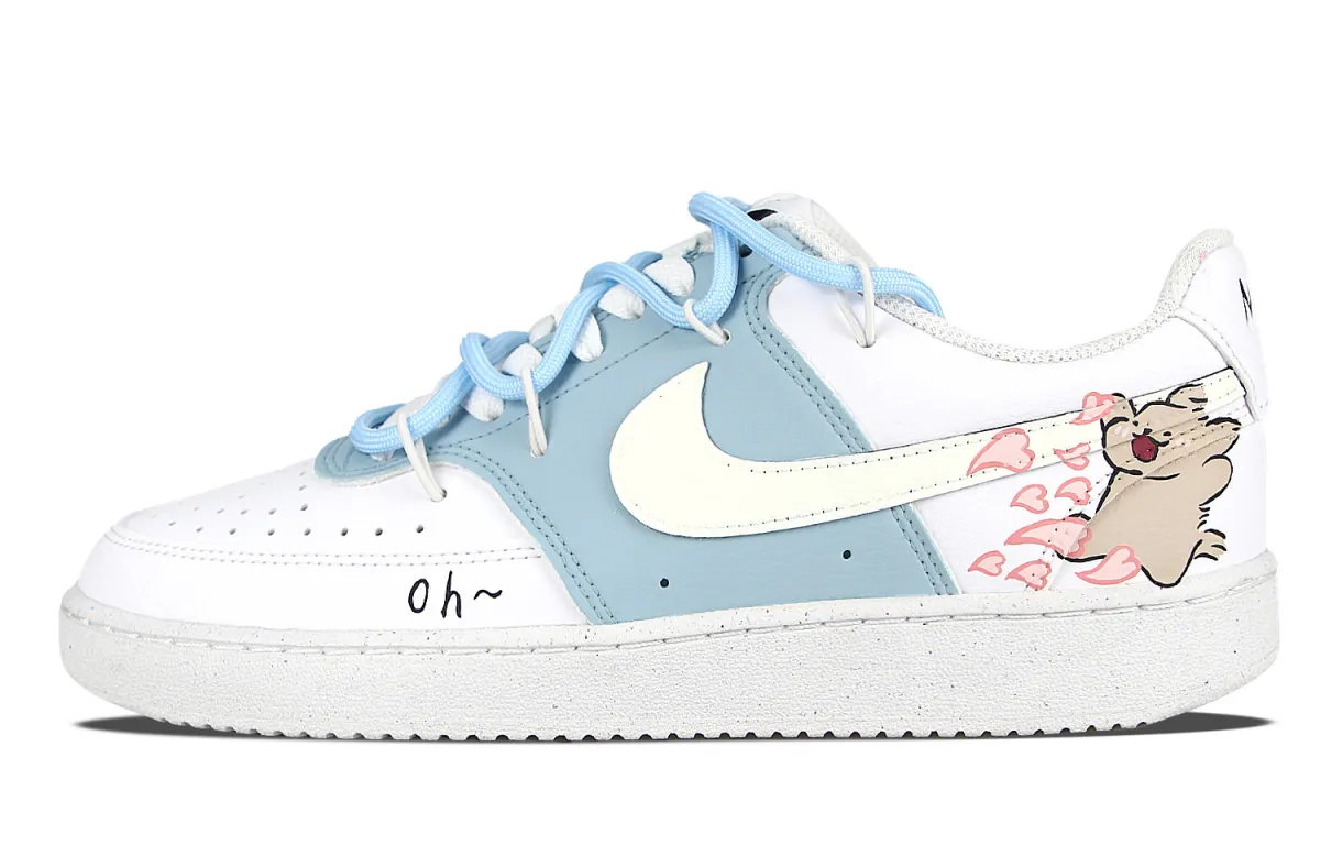 Nike Court Vision OH Synthetic Leather Maltese Slip Resistant Cushioning Slip Resistant Cushioning Low top