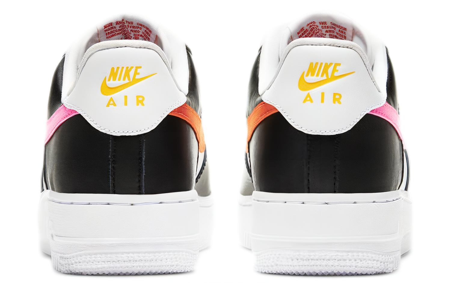 Женские кроссовки Nike Air Force 1 (черно-розово-белые) — Чёрныйрозовыйбелый — фото 5