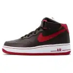 Nike Air Force 1 Mid Baroque Brown Varsity Red GS