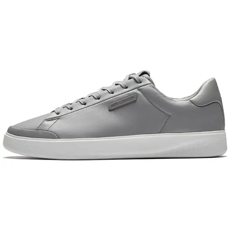 Anta Champion All Weather Collection Slip Resistant Lightweight Low top Skateboard Shoes Men's Pigeon Gray