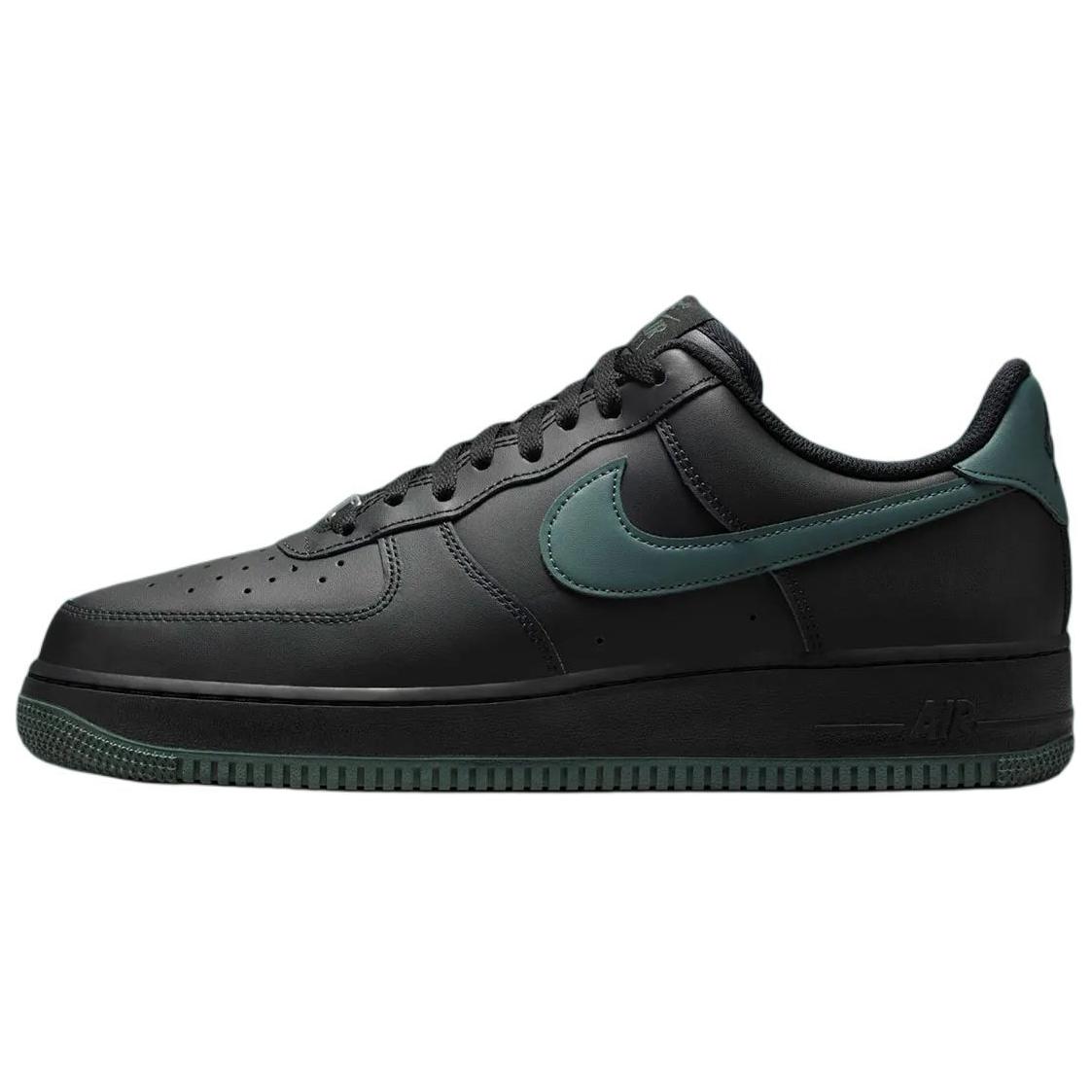 Кроссовки Nike Air Force 1 Vintage Green (черно-зеленые)