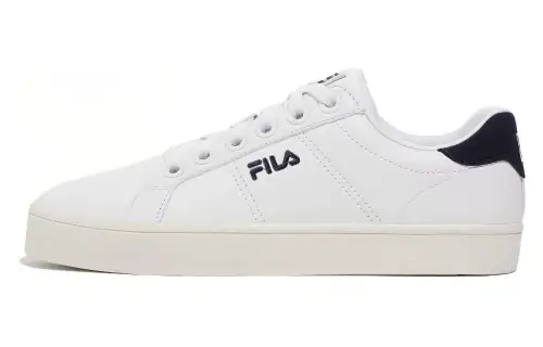FILA Comfortable Abrasion Resistant Balance Abrasion Resistant Balance Low top Skateboard Shoes Unisex Dark Blue White