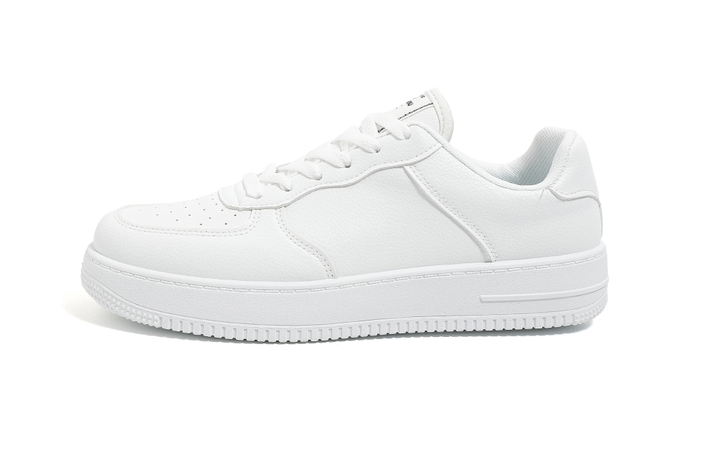 Global HUANQIU Air Force One minimalist white shoes, fashionable, classic and versatile, wrapped, non-slip, shock-absorbing, wear-resistant, lightweight, breathable and high-rise, low-cut sneakers, same style for men and women