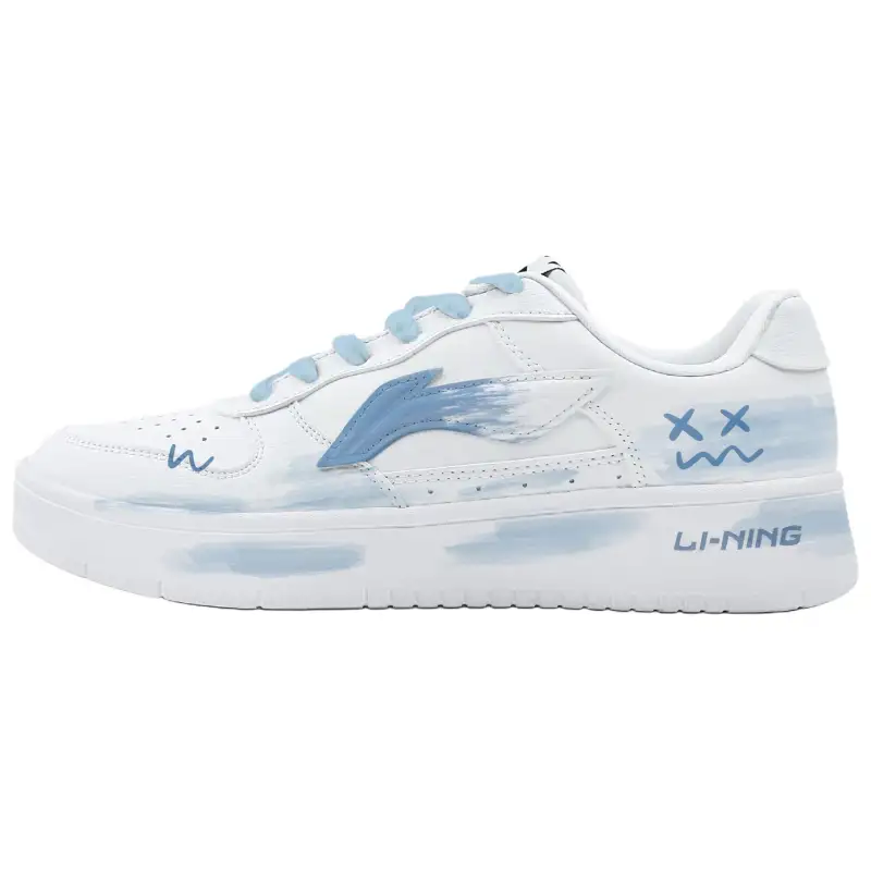 Li Ning Floating Boat Lightweight Breathable Low top Skateboard Shoes Men's Blue