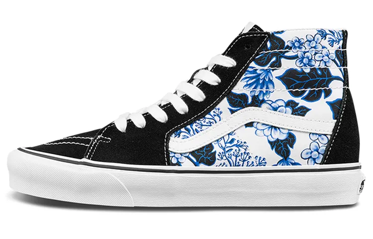 Sk8 Vans-Hi Tapered 'Floral Blue'