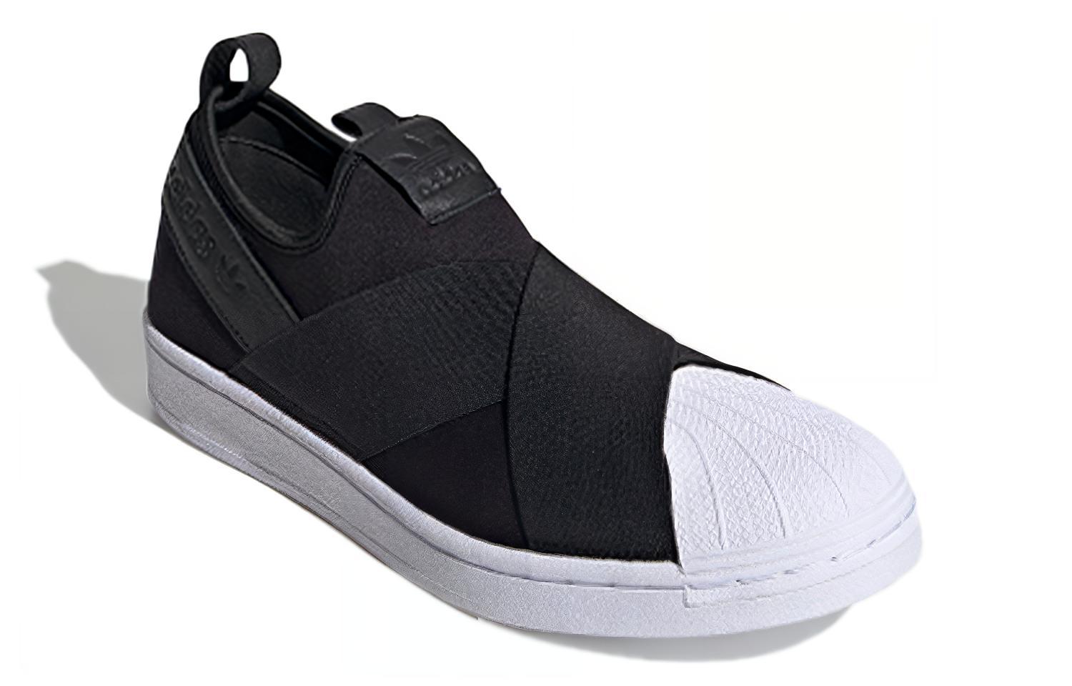 Кеды adidas Originals Superstar SlipOn (черно-белые) — Чёрныйбелый — фото 4