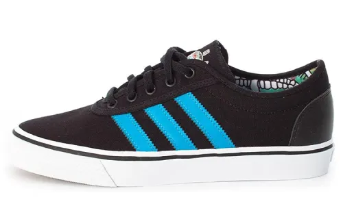 Adidas Originals Adiease Lace Up Coverage Abrasion Resistant Low top Skateboard Shoes Unisex Black/Blue/White