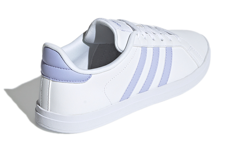 Женские кеды adidas neo Courtpoint (бело-фиолетовые) — Белый / фиолетовый — фото 4