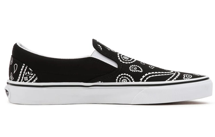 Кеды Vans Slip-On Peace Paisley (черно-белые) — фото 2