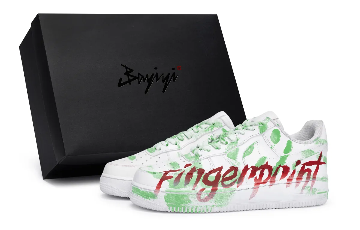 Nike Air Force 1 Special Shoe Box Slip Resistant Abrasion Resistant Low top Skateboard Shoes Unisex White Green Red