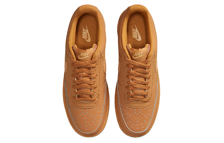 Мужские кеды Nike Court Vision Low (пшеничные) — 亚麻/亚麻/麦黄/麻线黄 — фото 4