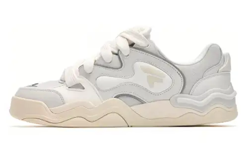 FILA FUSION KICK Wave Sole Skateboard Shoes DX Low top Skateboard Shoes Men's White