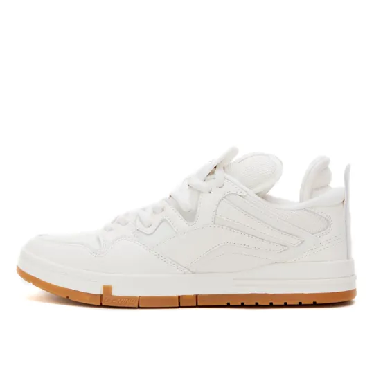 Li Ning Wave PRO Comfortable Slip Resistant Cushioning Low top Skateboard Shoes Women's Pure White