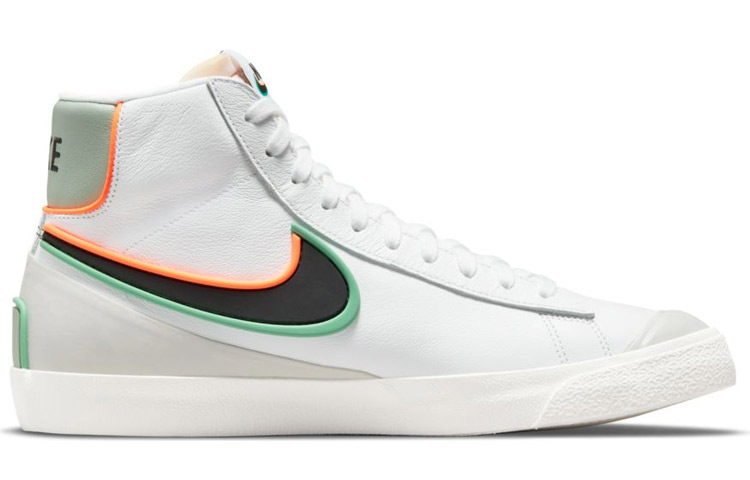 Кроссовки Nike Blazer 77 (бело-серые) — фото 2