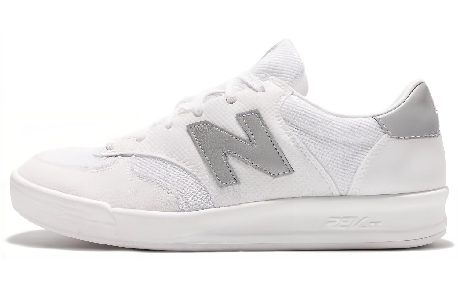 New Balance NB 300 Fabric Lightweight And Breathable Low top Skateboard Shoes Men's White Gray