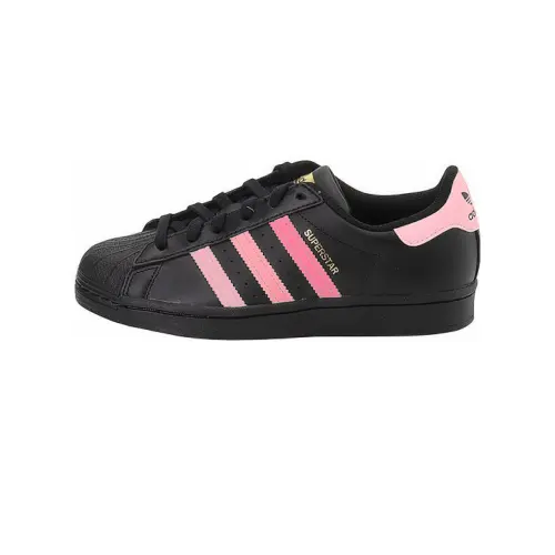 Adidas Originals SUPERSTAR Slip Resistant Low top Skateboard Shoes Unisex Black Pink