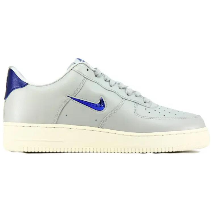Мужские кроссовки Nike Air Force 1 ‘07 LV8 LTHR (синий) — Серый — фото 2