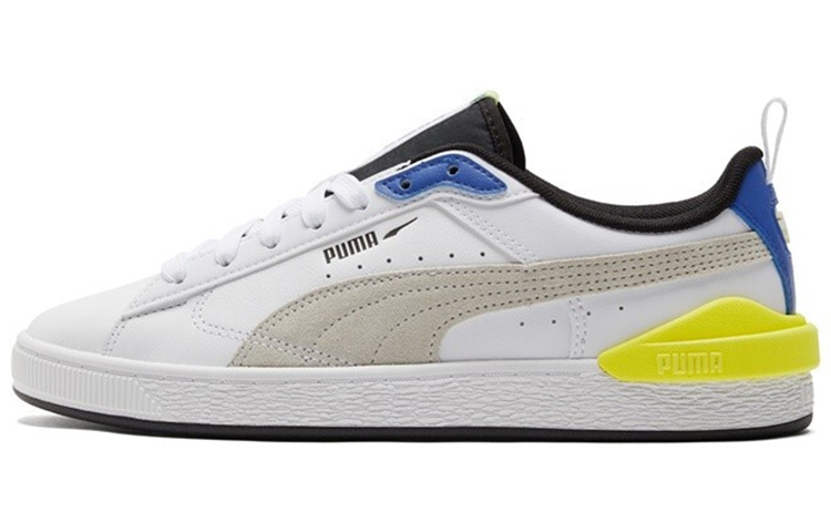 Кеды PUMA Suede Bloc LTH (бело-сине-желтые)