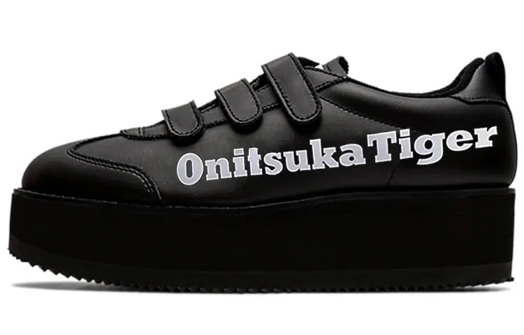Onitsuka Tiger Delegation Chunk W Abrasion Resistant Height Increasing Skateboard Shoes Women's Black