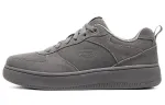 Skechers Sport Court 92 Leather Comfortable Low top Skateboard Shoes Women's Gray