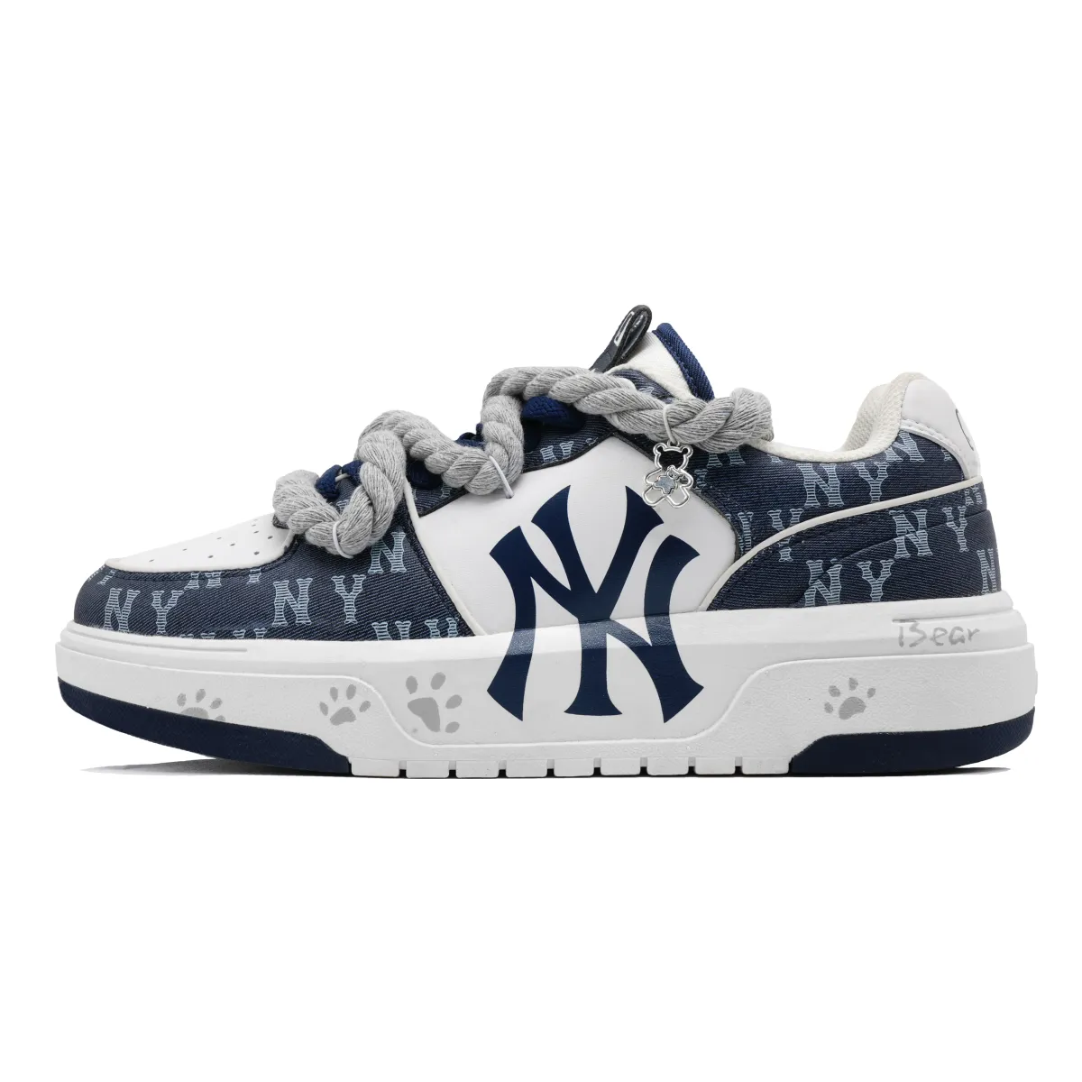 MLB Chunky Liner Steam Era, The Disappearance Of The Bear Slip Resistant Abrasion Resistant Low top Skateboard Shoes