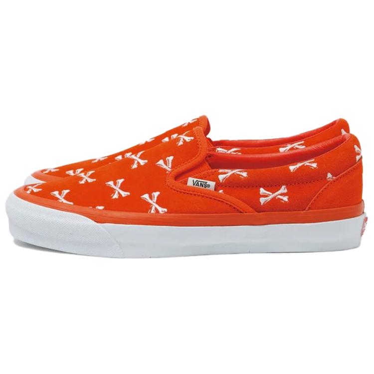 Кеды WTAPS x Vans Vault Classic Slip-On OG LX (оранжевые) — Оранжевый — фото 5