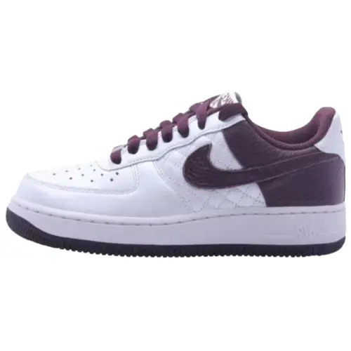 Nike Air Force 1 Low Metallic Summit White Deep Burgundy Women's