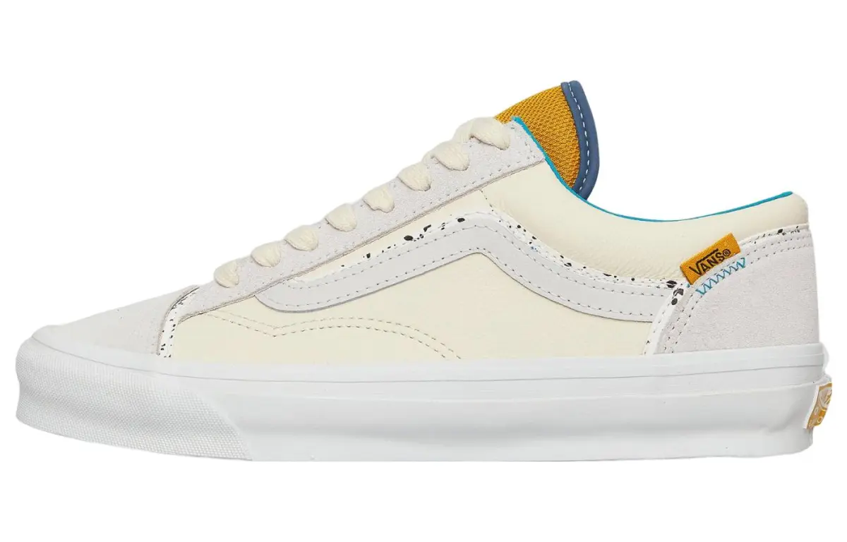 Vans Style 36 Abrasion Resistant Lightweight Wear resistant And Lightweight Low top Skateboard Shoes Unisex Beige