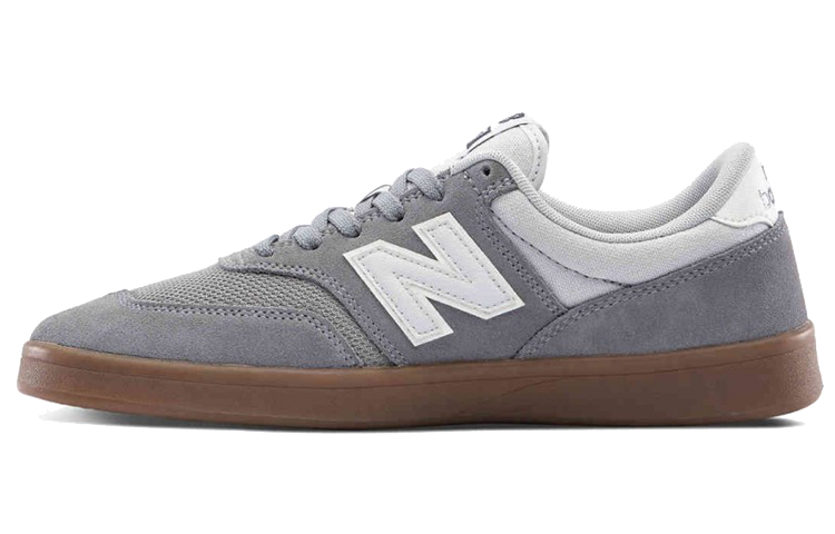 New Balance Skateboard Shoes Men's Low Top Gray/White/Brown