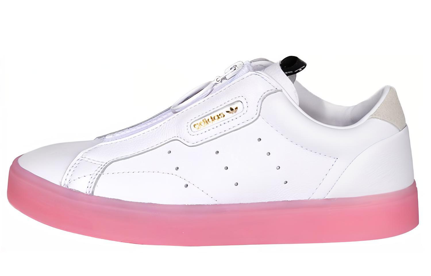 Женские кеды adidas originals Sleek Z (бело-розовые)