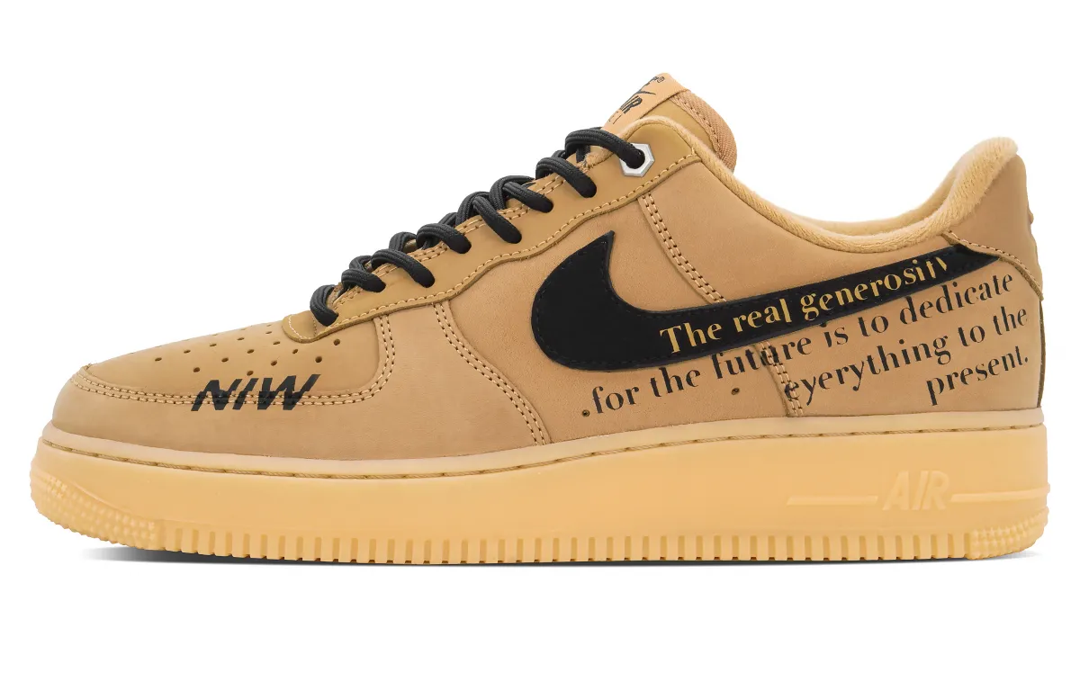 Nike Air Force 1 Slip Resistant Abrasion Resistant Slip Resistant Abrasion Resistant Low top Skateboard Shoes Unisex