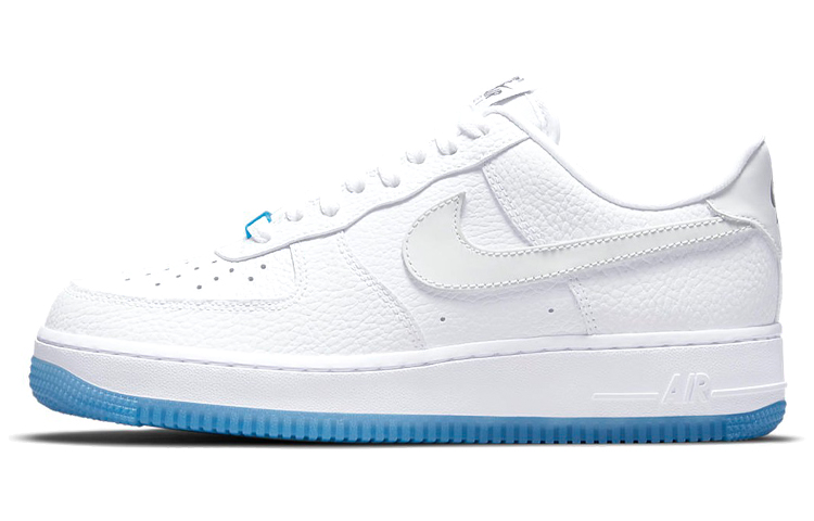 Nike Air Force 1 07 LX UV Thermal Sensing Heel Classic Retro Style Low Top Shoes Women's White and Blue
