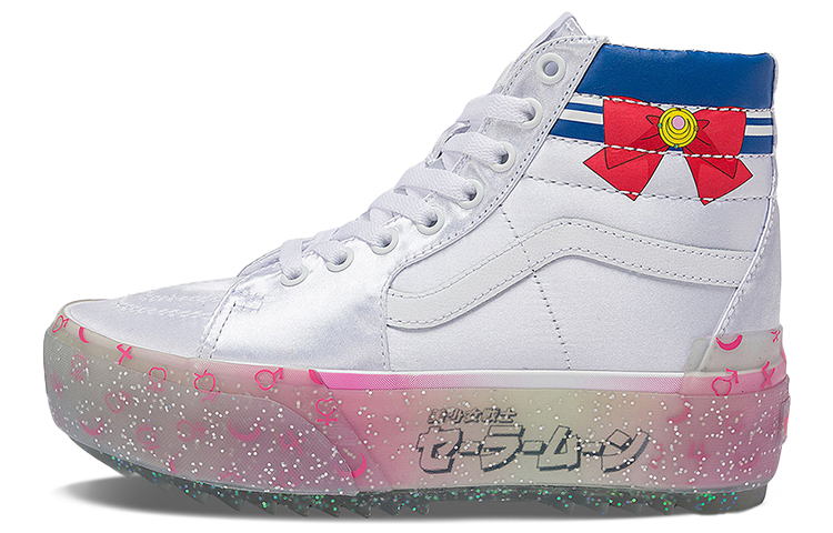 Sk8 Sailor Moon x Sk8 Vans-Hi Stacked 'Pretty Guardian - Silver'