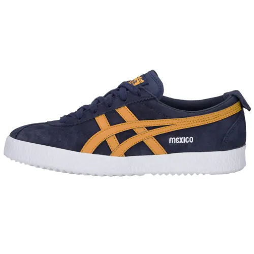 Onitsuka Tiger Mexico Delegation Slip Resistant Abrasion Resistant Low top Skateboard Shoes Unisex Dark Blue