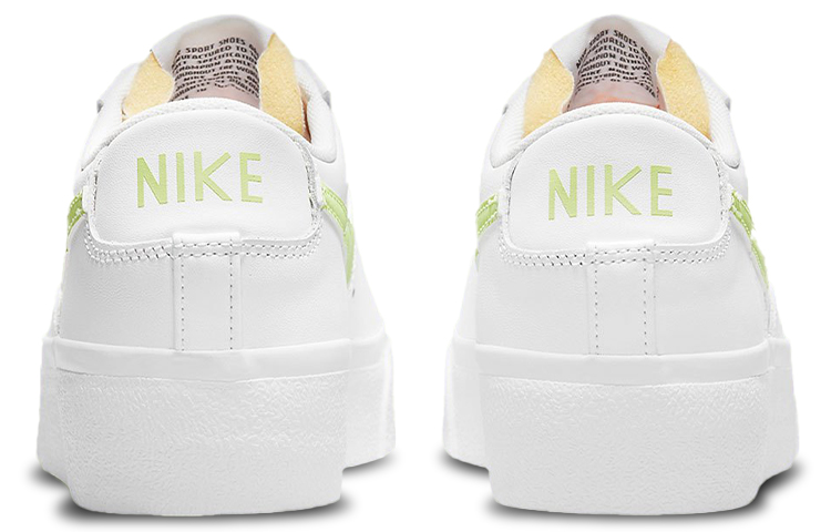 Женские кеды Nike Blazer Platform (бело-зеленые) — фото 5