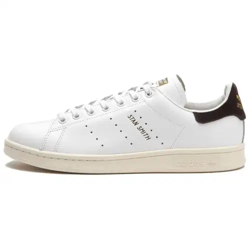 Adidas Originals Stan Smith Cow Leather Slip Resistant Abrasion Resistant Low top Skateboard Shoes Unisex White