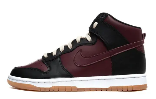 Nike Dunk High 'Redwood' Leather Slip Resistant Cushioning Abrasion Resistant High top Skateboard Shoes Dark Red