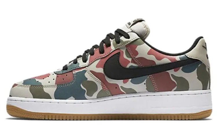 Nike Air Force 1 Reflective Duck Camo Low top Skateboard Shoes Men's Camouflage Patchwork