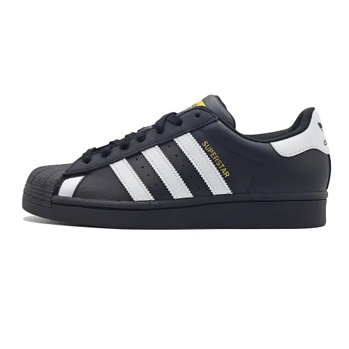 Adidas Originals SUPERSTAR Trendy Slip Resistant Low top Skateboard Shoes Unisex Black White