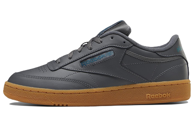 Reebok Club C Skateboard Shoes Men's Low Top Dark Gray