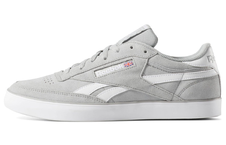 Reebok Revenge Skateboard Shoes Men's Low Top Gray/White