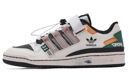Adidas Originals FORUM Impact Resistance And Abrasion Resistant Low top Skateboard Shoes Unisex White Black Green