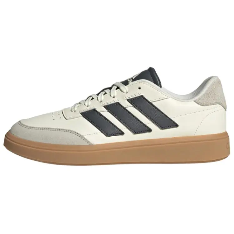 Adidas COURTBLOCK Fashion Trend Low top Skateboard Shoes Men's Beige