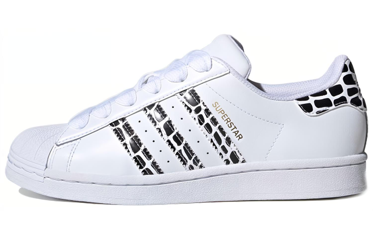 Женские кеды adidas originals SUPERSTAR (бело-черные) — Чёрный / белый — фото 1
