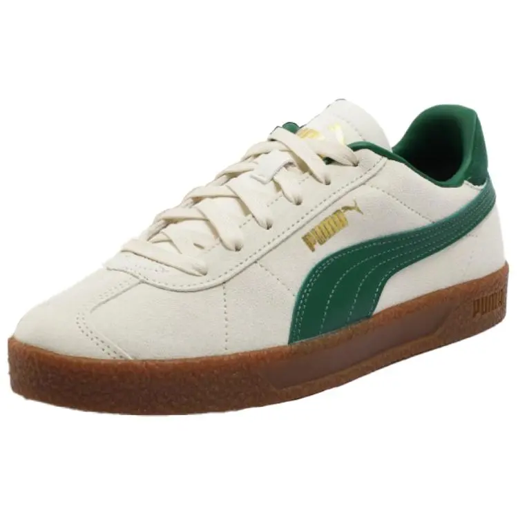 PUMA Club Abrasion Resistant Low top German Army Trainers Unisex White Green