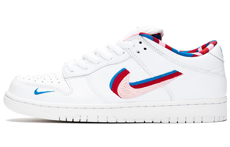 Parra x Nike Dunk SB naked eye 3D, candy color hook low top shoes men and women milk white